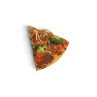 retlig färsk pizza isolerat på vit transparent Foto