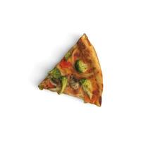 retlig färsk pizza isolerat på vit bakgrund transparent Foto