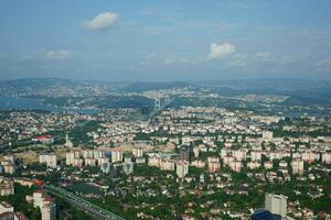 arial se av istanbul bostads- byggnader foto