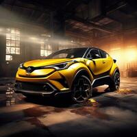 ai genererad de Toyota c - hr begrepp är visad i detta bild foto