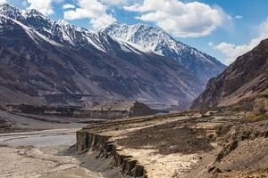 avlägsen Shimshal -dal i Karakorumbergen