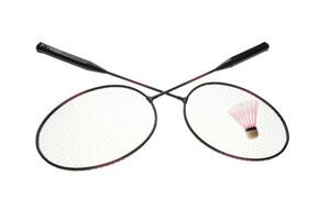 badminton racket isolerat foto