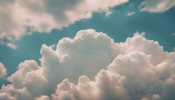 ai genererad en Foto av moln i de himmel