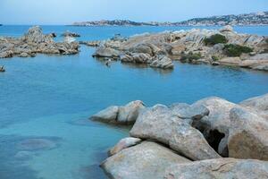 Foto med skön landskap från de ö av sardinien, Italien