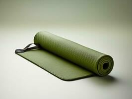 ai genererad lugn yoga matta attrapp för wellness och kondition - ai genererad foto