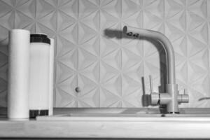 fotografi till tema vatten filtrera patron för Hem på bakgrund kök foto