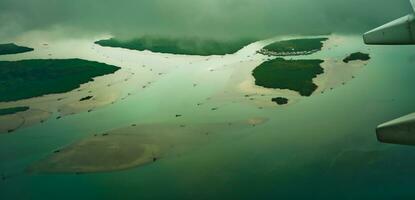 antenn se av de flod i de Riau öar foto