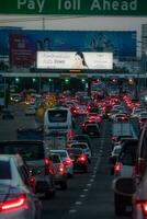 Bangkok, thailand, 2023 - rusa timme trafik, trafik sylt. foto