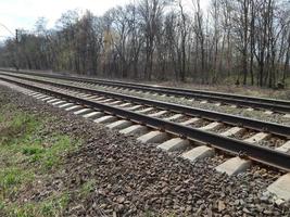 järnvägsutrustning och infrastruktur foto