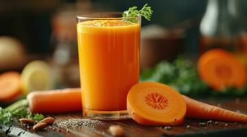 ai genererad morot juice recept foto