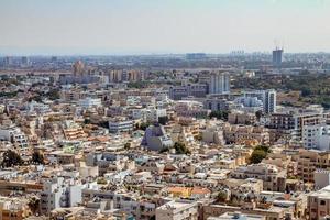 Flygfoto över södra Tel Aviv stadsdelar foto