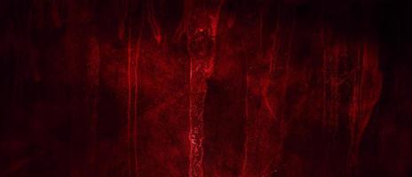 skrämmande röd och svart skräckbakgrund. mörk grunge röd betong foto