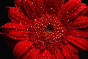 skön röd gerbera blomma, transvaal daisy foto