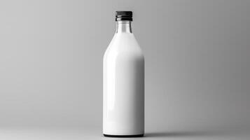 ai genererad mjölk flaska mock-up foto
