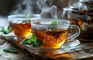 ai genererad är den säker till dryck te till behandla lunga cancer foto