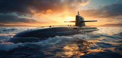 ai genererad ryssland lanserar kärn u-båt den där kommer utmaning Övrig Marin fartyg foto