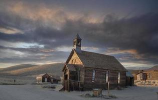 bodie metodistkyrka vid soluppgången foto