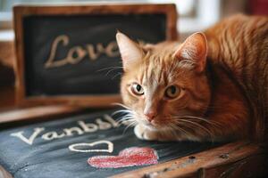ai genererad kelig följeslagare katter fattande hjärtans tillgivenhet foto