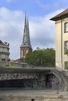 berlin, Tyskland, 2021 - helgon nicholas kyrka, nikolai distrikt, berlin, Tyskland foto