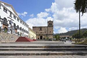 kyrka och kloster av san francisco, cusco, peru foto