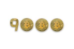 9000 bitcoin utbyta Betygsätta, isolerat. crypto valuta stil för design. foto
