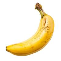 ai genererad färsk banan - näringsrik frukt isolerat på vit bakgrund foto
