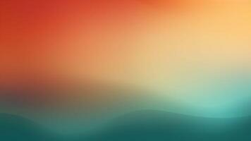 ai generativ orangerosa och blå grön kombination lutning korall jade abstrakt bakgrund med Plats för design webb baner bred panorama- hemsida rubrik foto