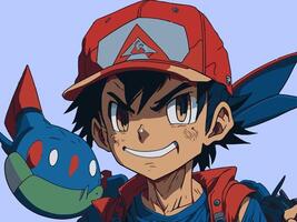 aska ketchum, går ombord på en legendary resa genom de pokemon universum, behärska strider, byggnad vänskap, och definierande en heroisk- arv foto