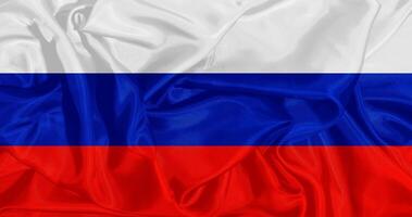 flagga av ryssland realistisk design foto