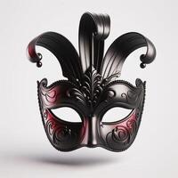 ai genererad venetian karneval mask. tradition och glamour foto