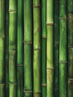 ai genererad grön bambu bakgrund textur foto