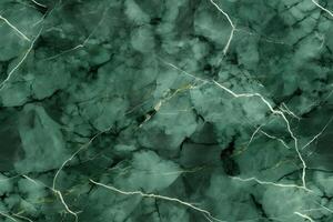 ai genererad sömlös grön marmor textur med svart och vit ådror, neuralt nätverk genererad bild foto