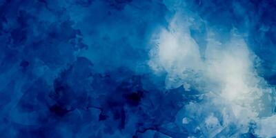 abstrakt blå grunge bakgrund med partiklar. mörk natt himmel vattenfärg bakgrund. akvarell måla papper textur färga foto