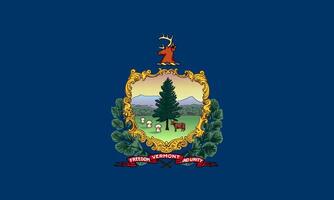 de officiell nuvarande flagga av vermont USA stat. stat flagga av vermont . illustration. foto