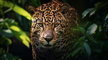 ai genererad jaguar hög kvalitet bild foto