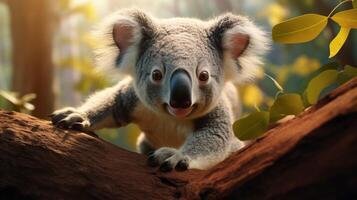 ai genererad koala hög kvalitet bild foto