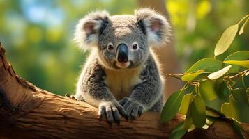 ai genererad koala hög kvalitet bild foto