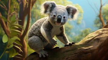 ai genererad koala hög kvalitet bild foto