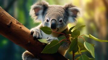 ai genererad koala hög kvalitet bild foto