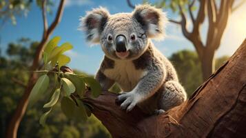 ai genererad koala hög kvalitet bild foto