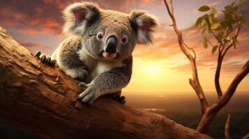 ai genererad koala hög kvalitet bild foto