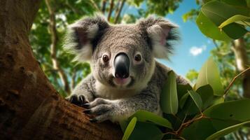 ai genererad koala hög kvalitet bild foto