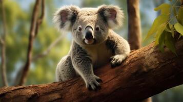 ai genererad koala hög kvalitet bild foto