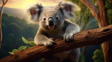 ai genererad koala hög kvalitet bild foto