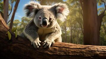 ai genererad koala hög kvalitet bild foto