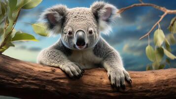 ai genererad koala hög kvalitet bild foto