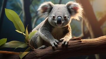 ai genererad koala hög kvalitet bild foto