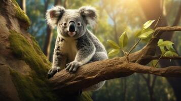 ai genererad koala hög kvalitet bild foto