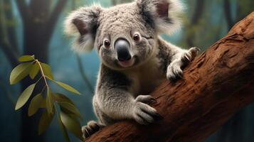 ai genererad koala hög kvalitet bild foto