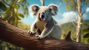 ai genererad koala hög kvalitet bild foto